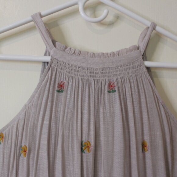 NWT In Loom Floral Embroidered All Over Midi Lavender Dress in Large - Picture 3 of 16